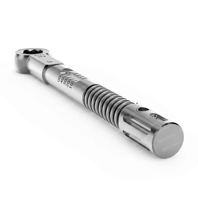 Llave de trinquete dinamométrica premium 10–45 Ncm – Hexagonal de 6.35 mm para implante dental ( PREVENTA )
