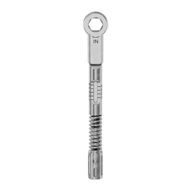 Llave de trinquete dinamométrica premium 10–45 Ncm – Hexagonal de 6.35 mm para implante dental ( PREVENTA )